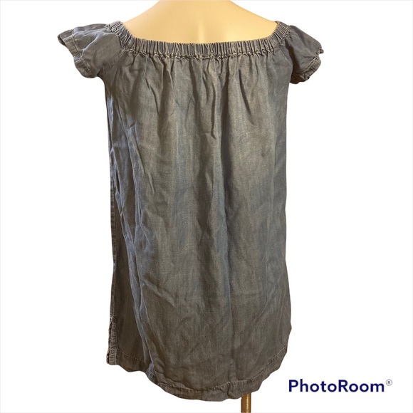 Anthropologie Cloth & Stone chambray mini Dress - - Picture 3 of 9